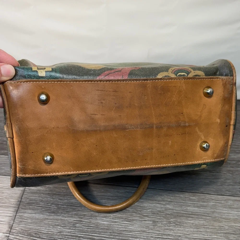 Vintage ORVIS Green and Brown Women's Bag